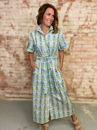 Korah Floral Button-Down Dress