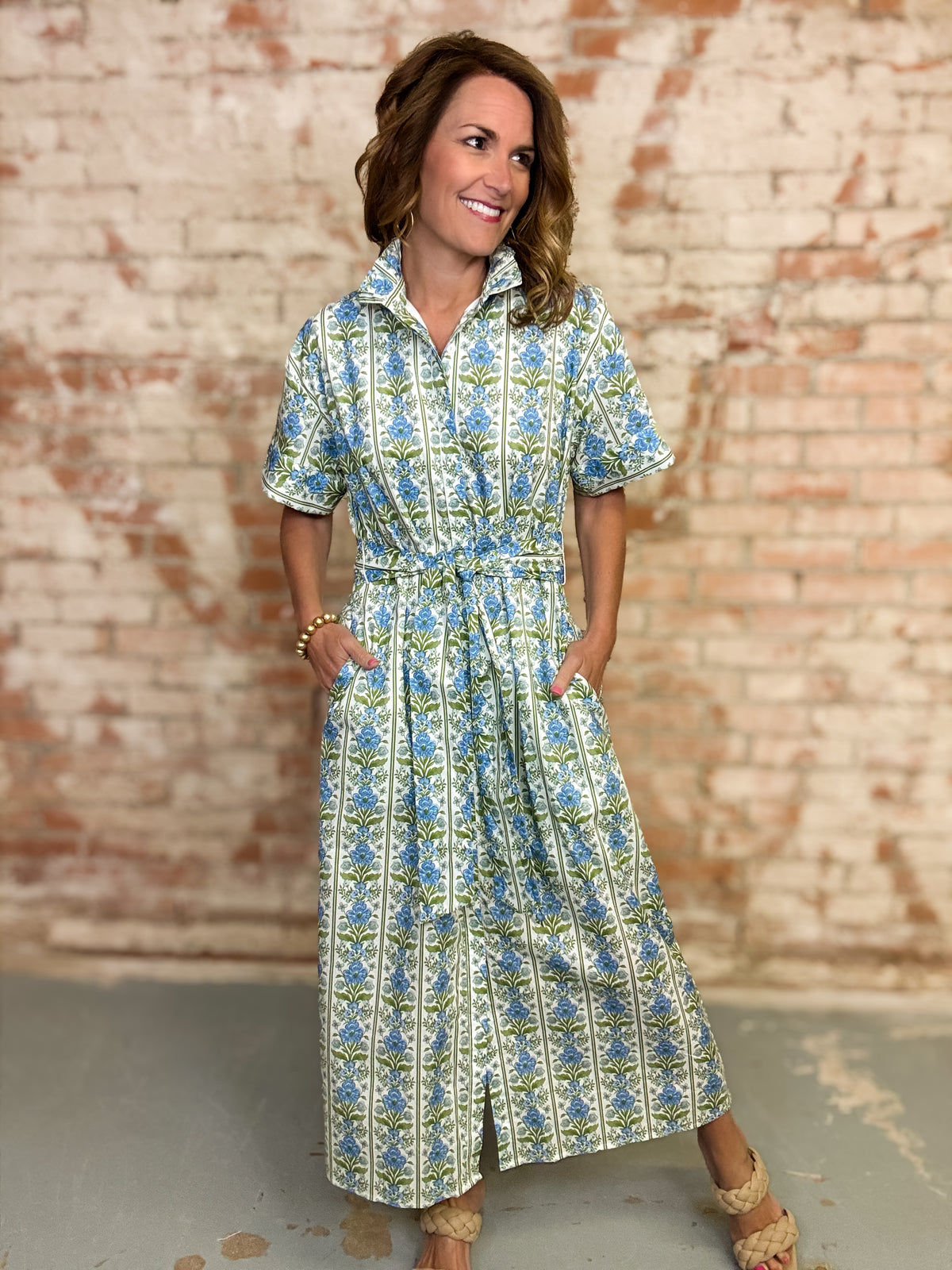 Korah Floral Button-Down Dress