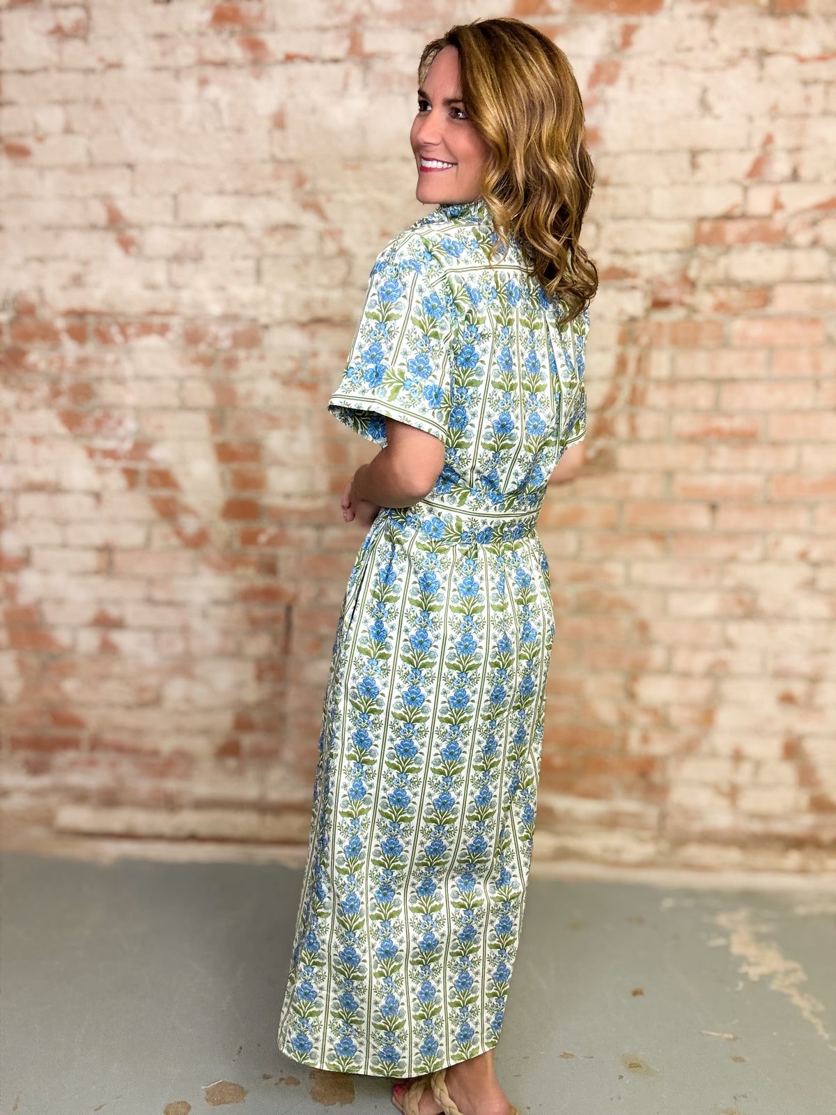 Korah Floral Button-Down Dress