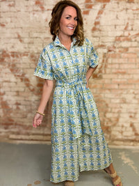 Korah Floral Button-Down Dress