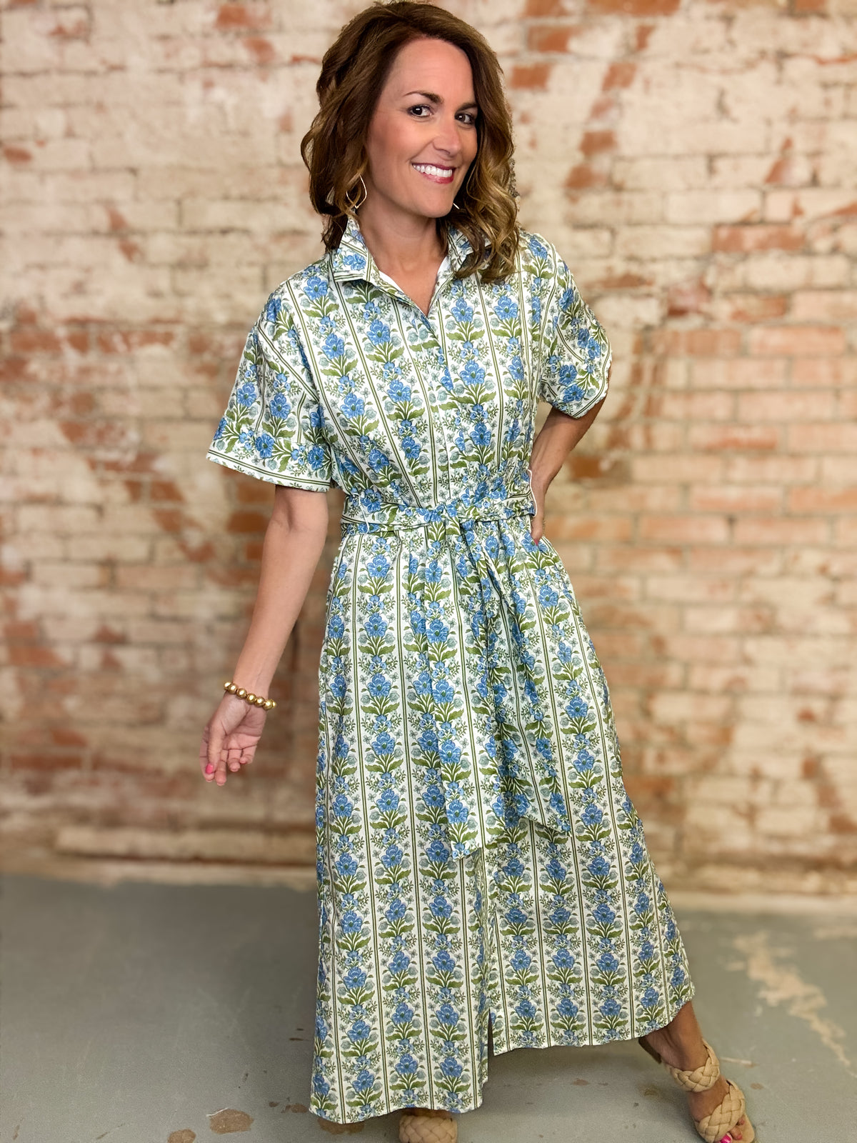 Korah Floral Button-Down Dress
