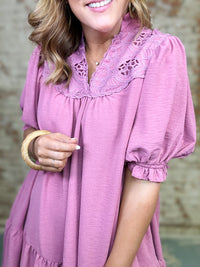 Amalia Lace Yoke Dress
