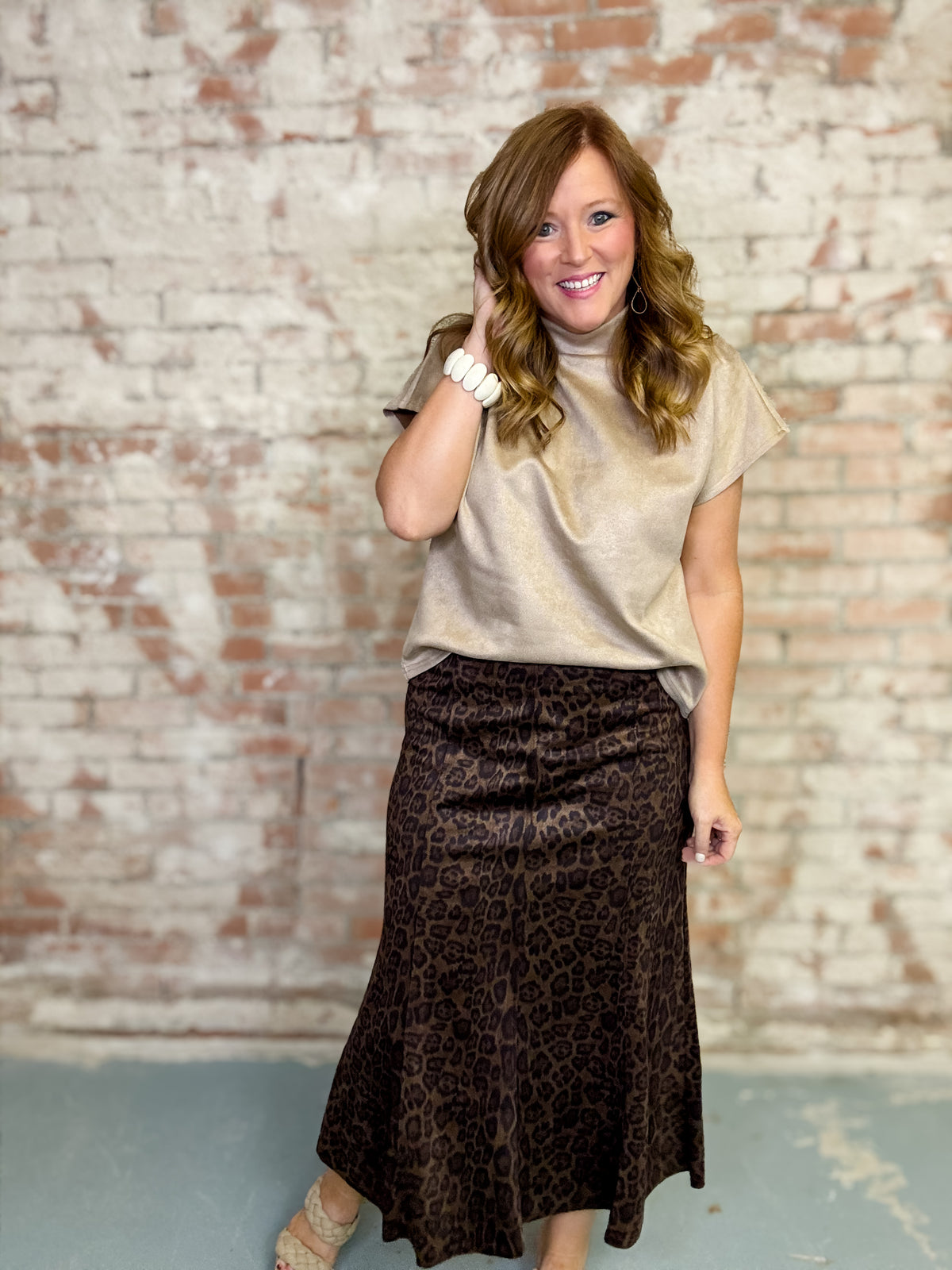 THML Lisa Suede Top