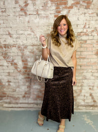 THML Lisa Suede Top