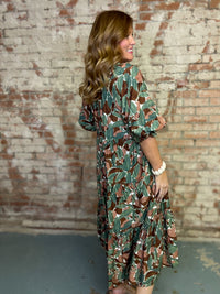 Sabrina Boho Midi Dress