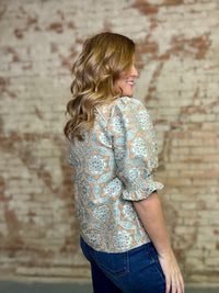 Verna Jacquard Top
