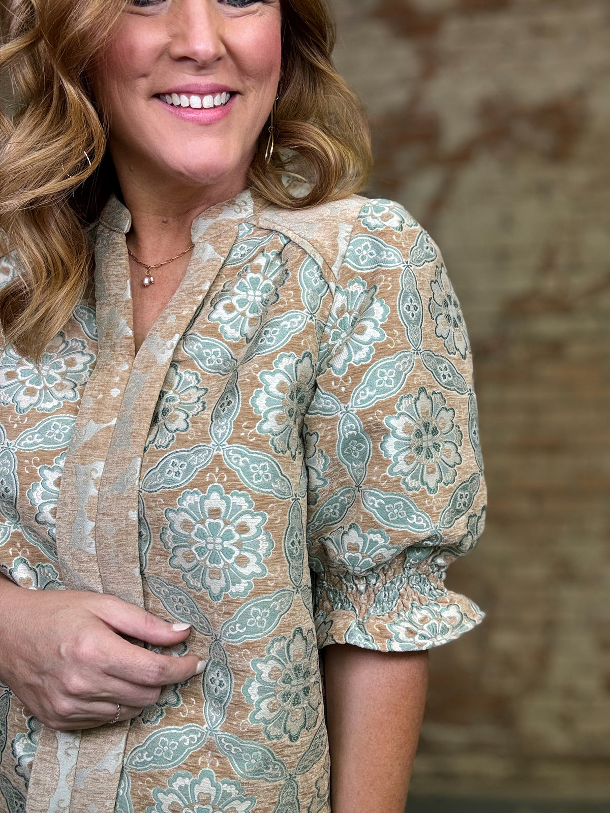 Verna Jacquard Top
