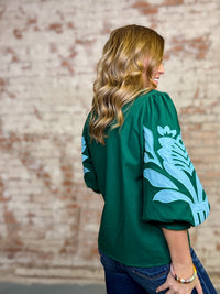 Flora Applique Top