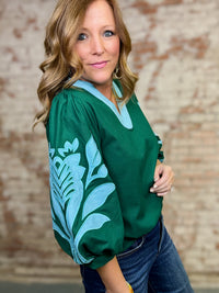 Flora Applique Top