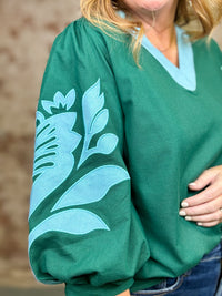 Flora Applique Top