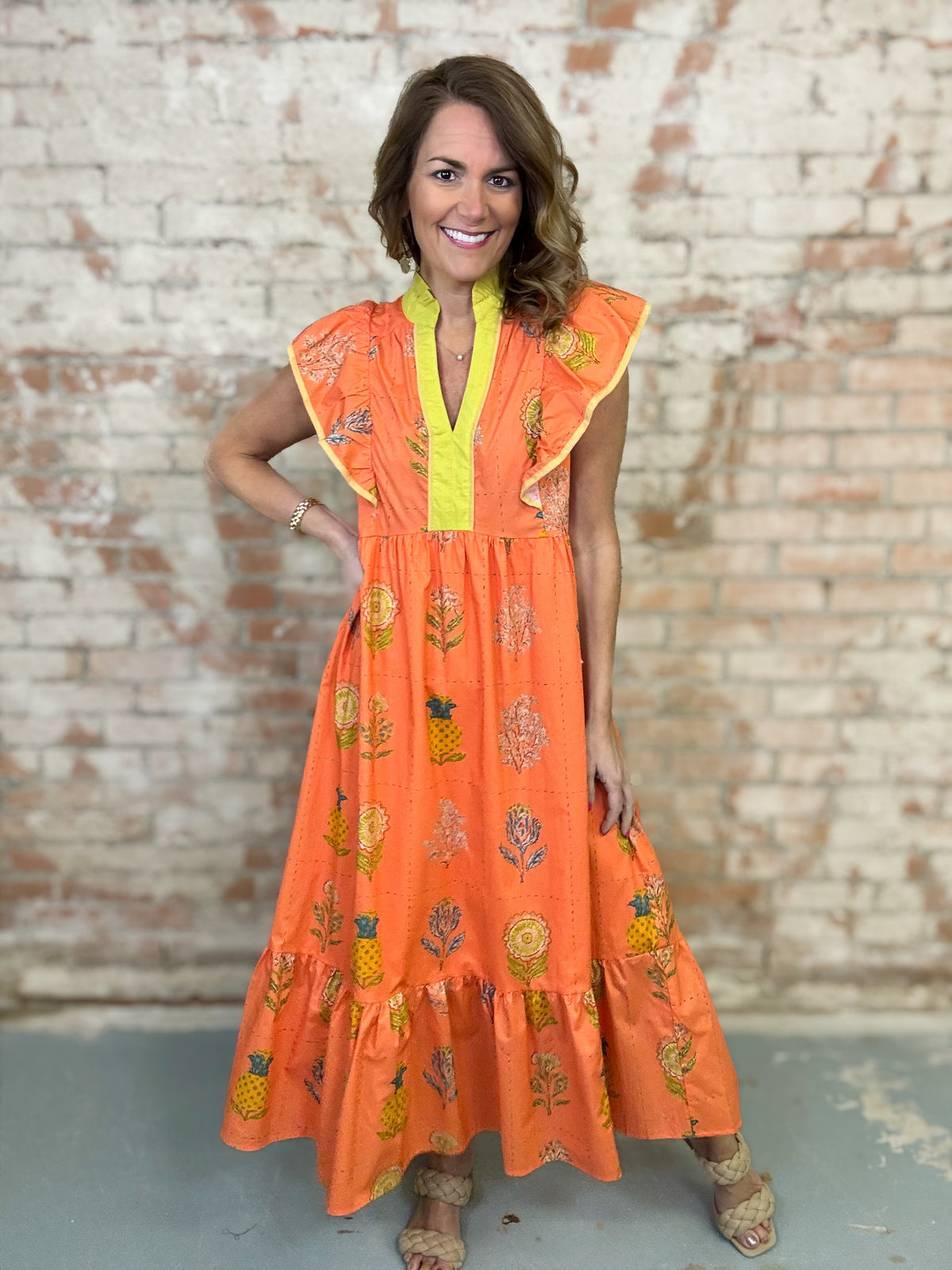 Katy Ruffle Sleeve Dress - FINAL SALE