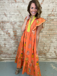 Katy Ruffle Sleeve Dress - FINAL SALE