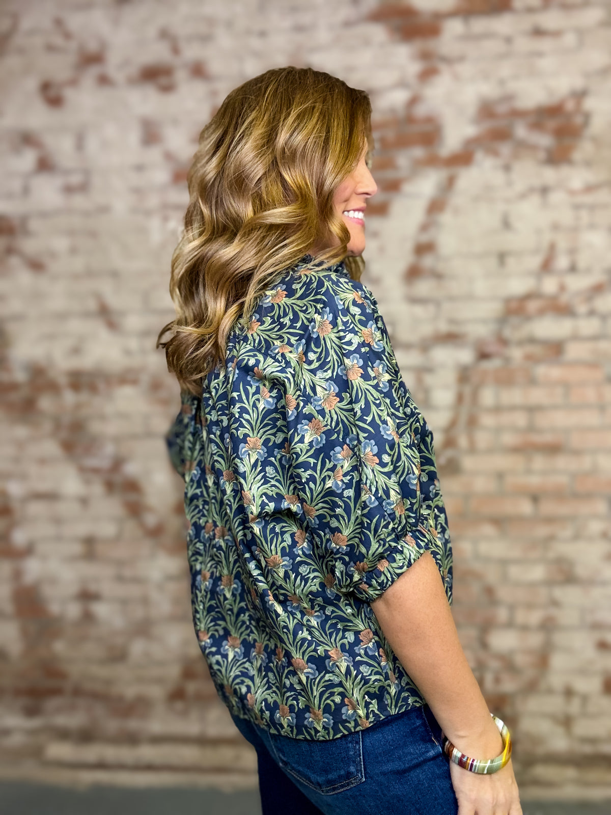 Marjorie Mock Neck Top