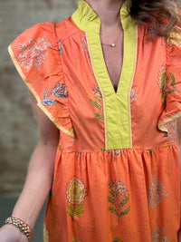 Katy Ruffle Sleeve Dress - FINAL SALE