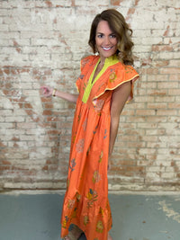 Katy Ruffle Sleeve Dress - FINAL SALE