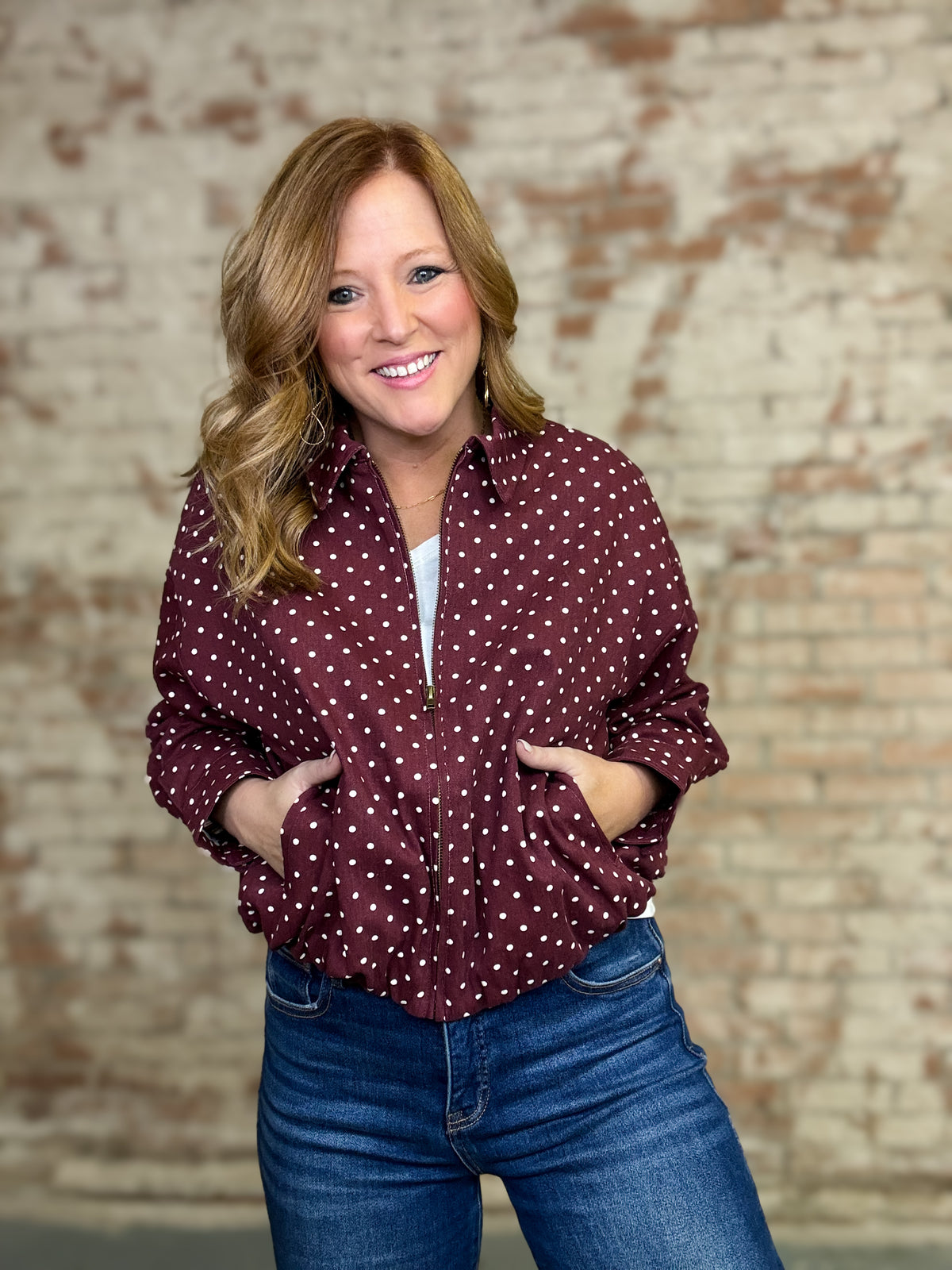Yovana Polka Dot Jacket