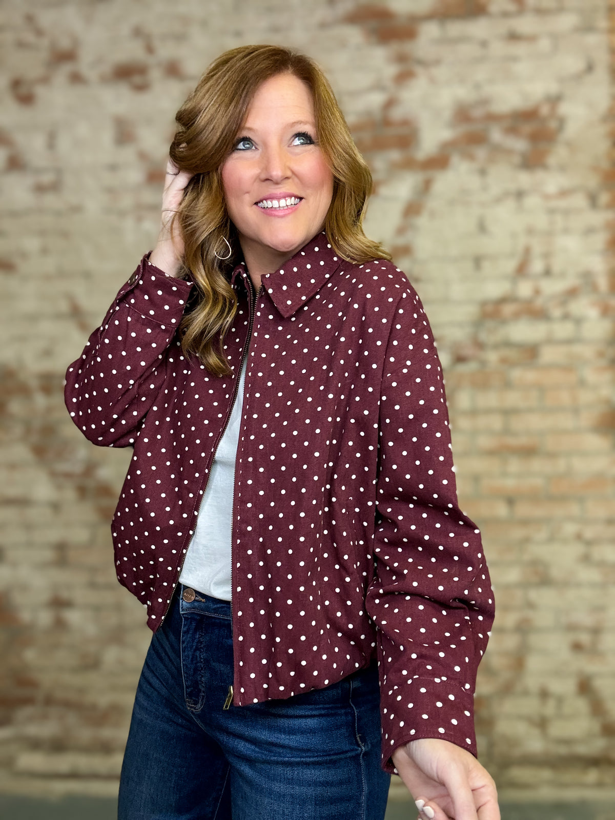 Yovana Polka Dot Jacket