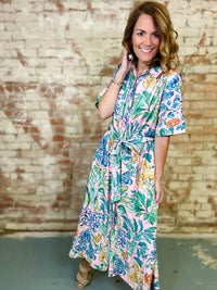 Auden Floral Shirt Dress - FINAL SALE