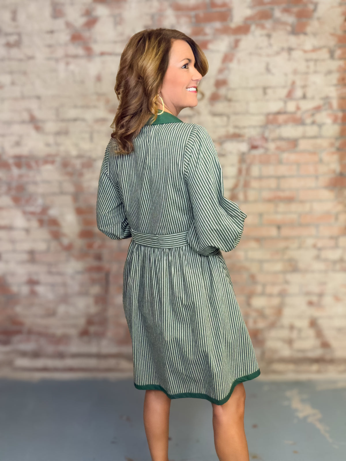 Ramsee Stripe Button Down Dress