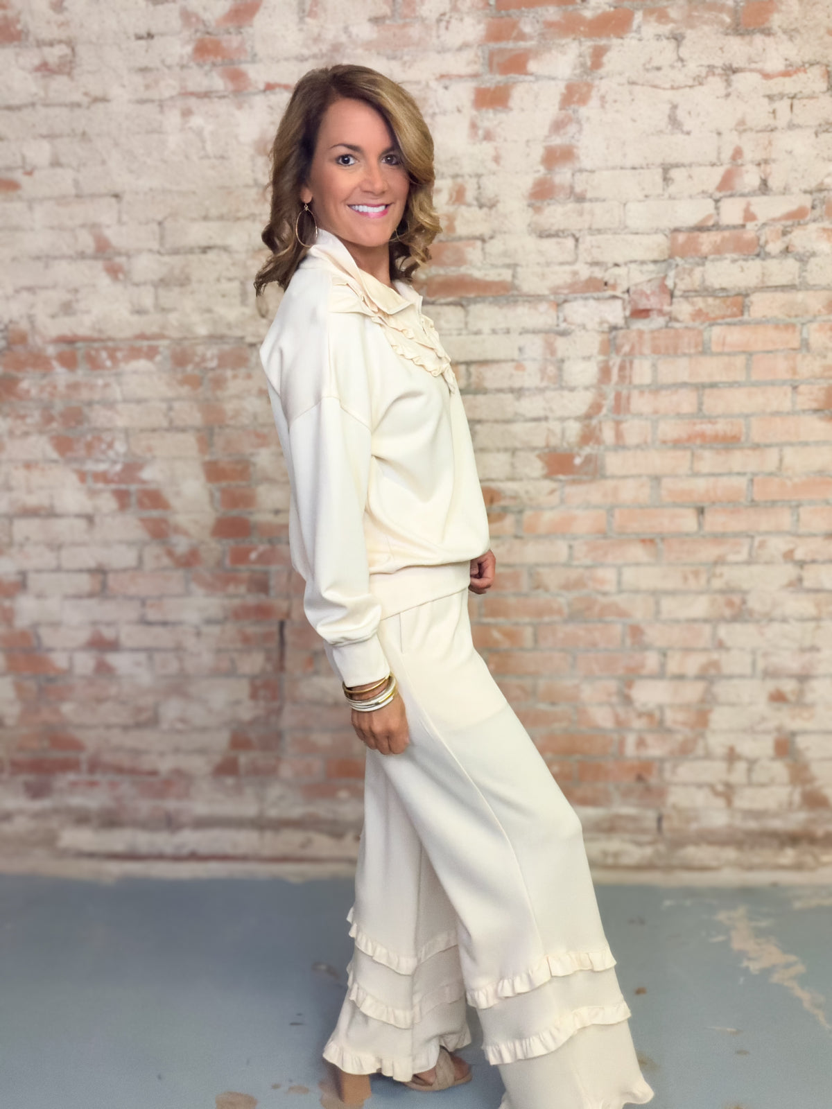Adriel Ruffled Pant Set