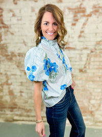 Maggie Floral Puff Sleeve Top - FINAL SALE