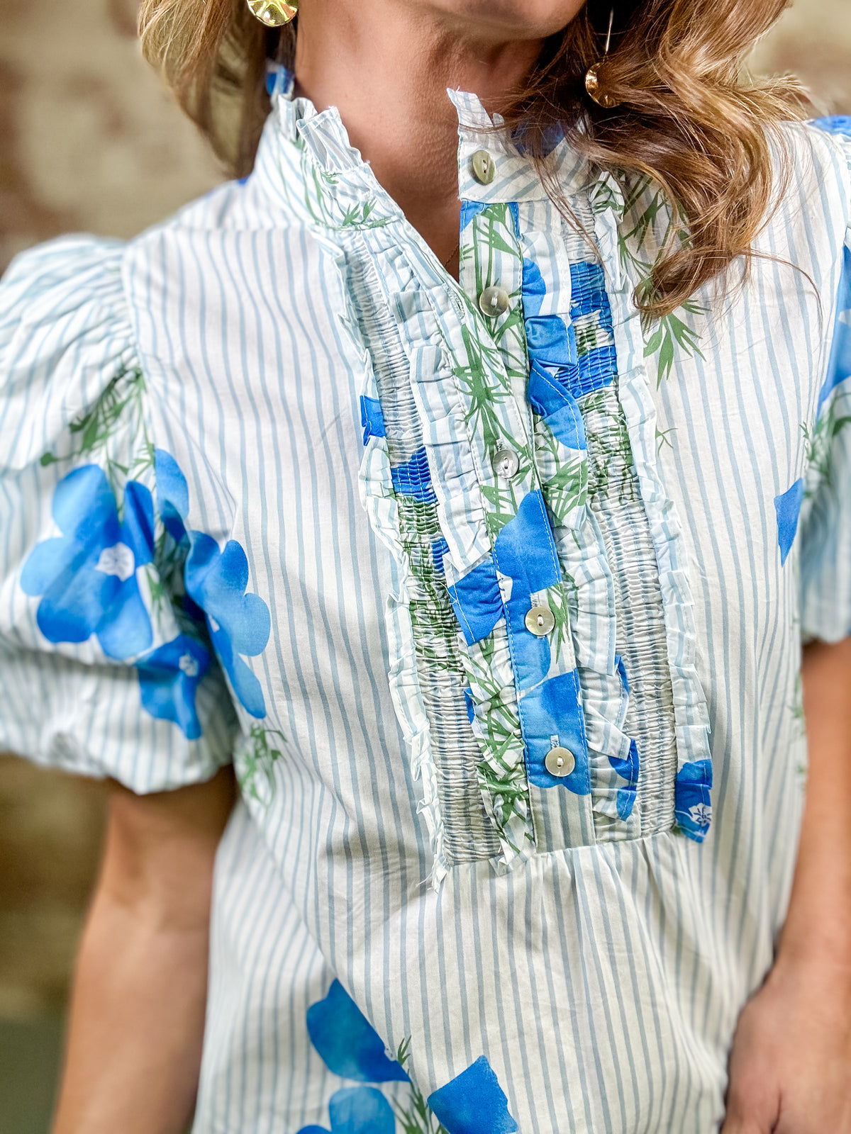 Maggie Floral Puff Sleeve Top - FINAL SALE