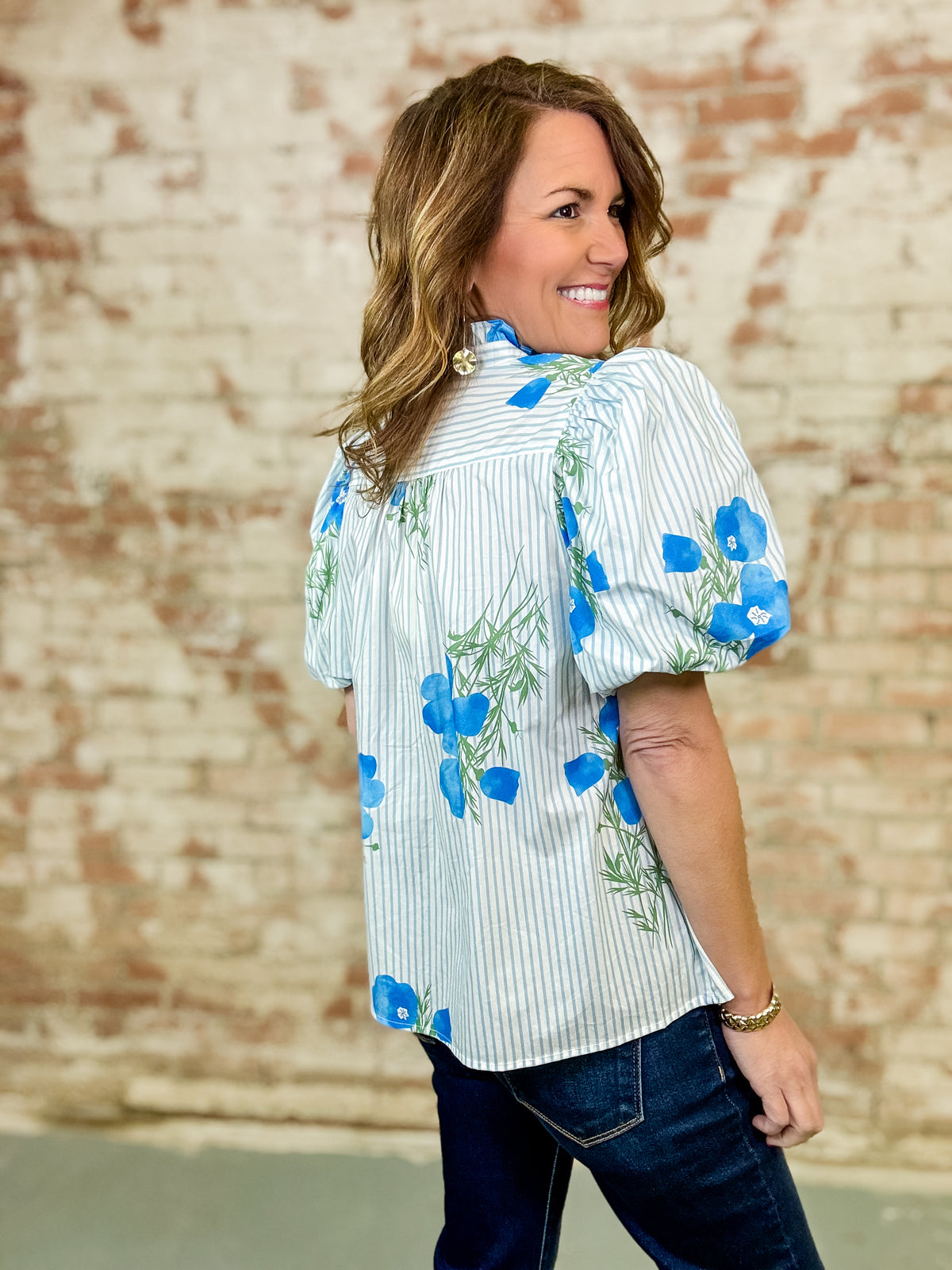 Maggie Floral Puff Sleeve Top - FINAL SALE