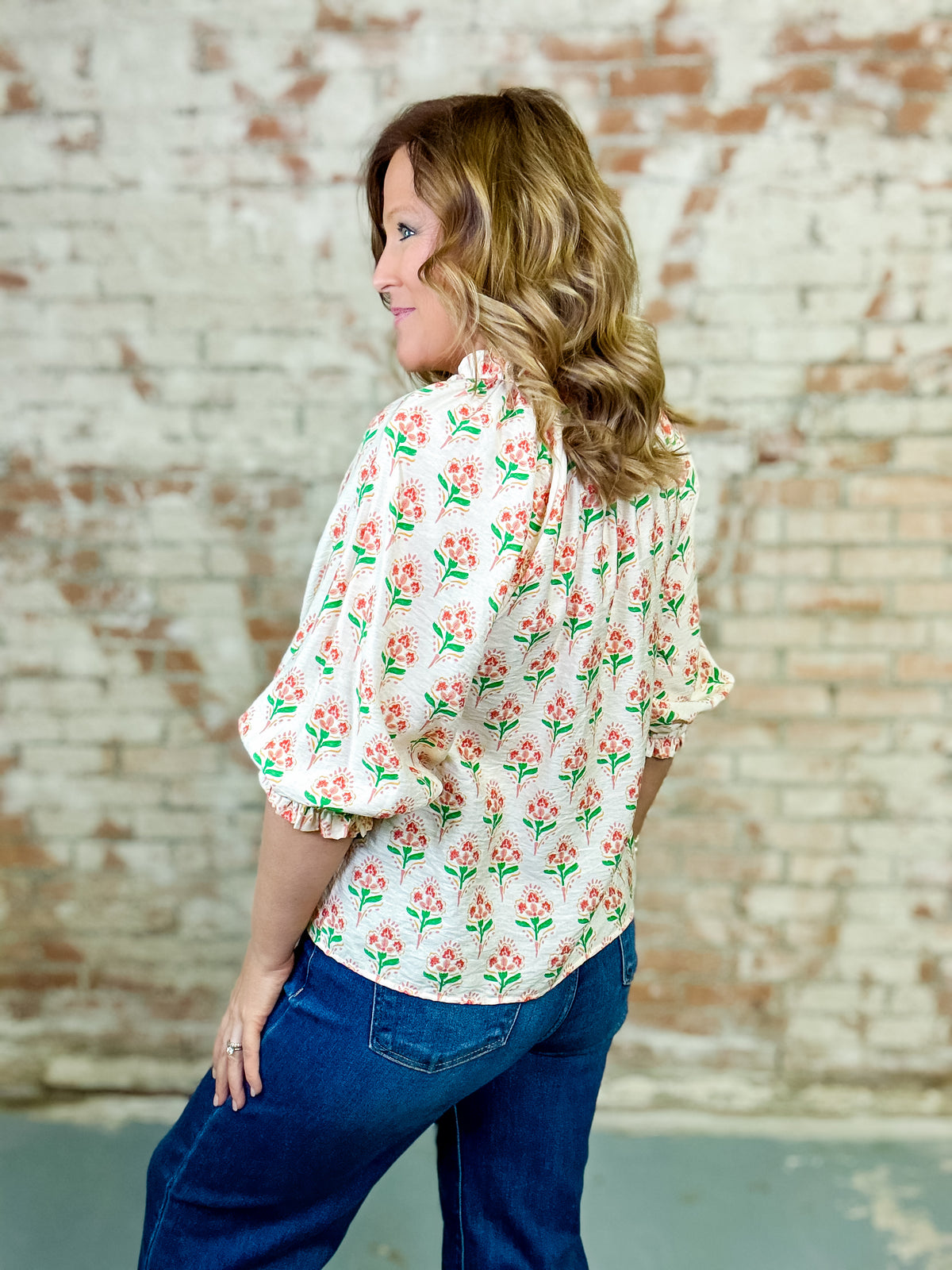 THML Shelby Floral Tassel Top - FINAL SALE
