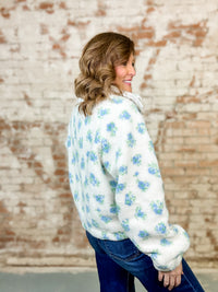 Devlin Floral Print Sherpa Jacket - FINAL SALE