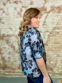 Skye Metallic Jacquard Top - FINAL SALE