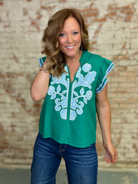THML Anabella Embroidered Top