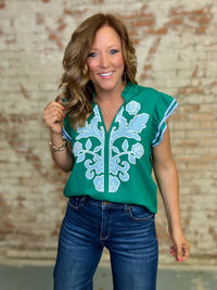 THML Anabella Embroidered Top