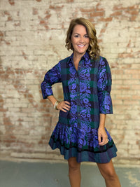 Uncle Frank Mirna Pleated Skirt Dress