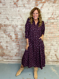 Coraline Tiered Midi Dress