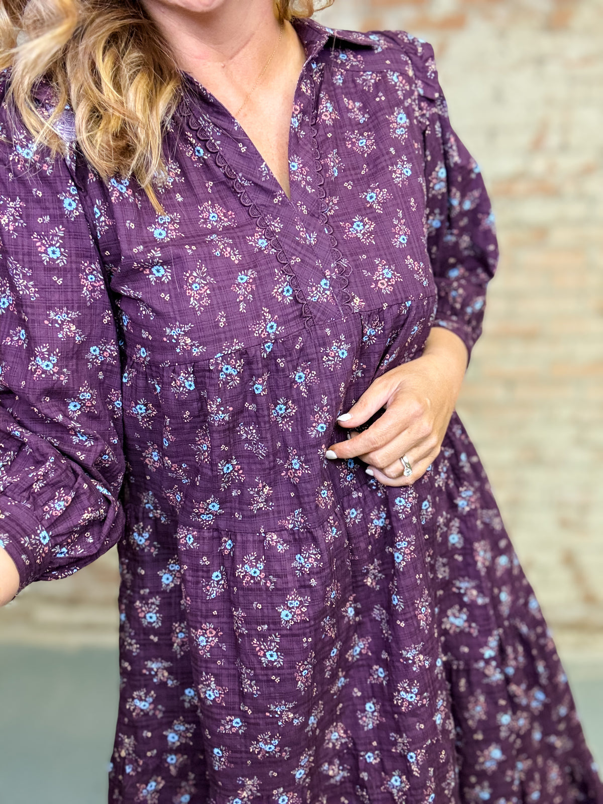 Coraline Tiered Midi Dress