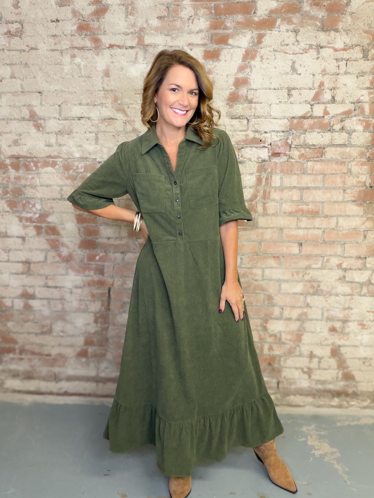 Alaine Midi Shirt Dress