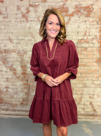 Brooklyn Corduroy Dress