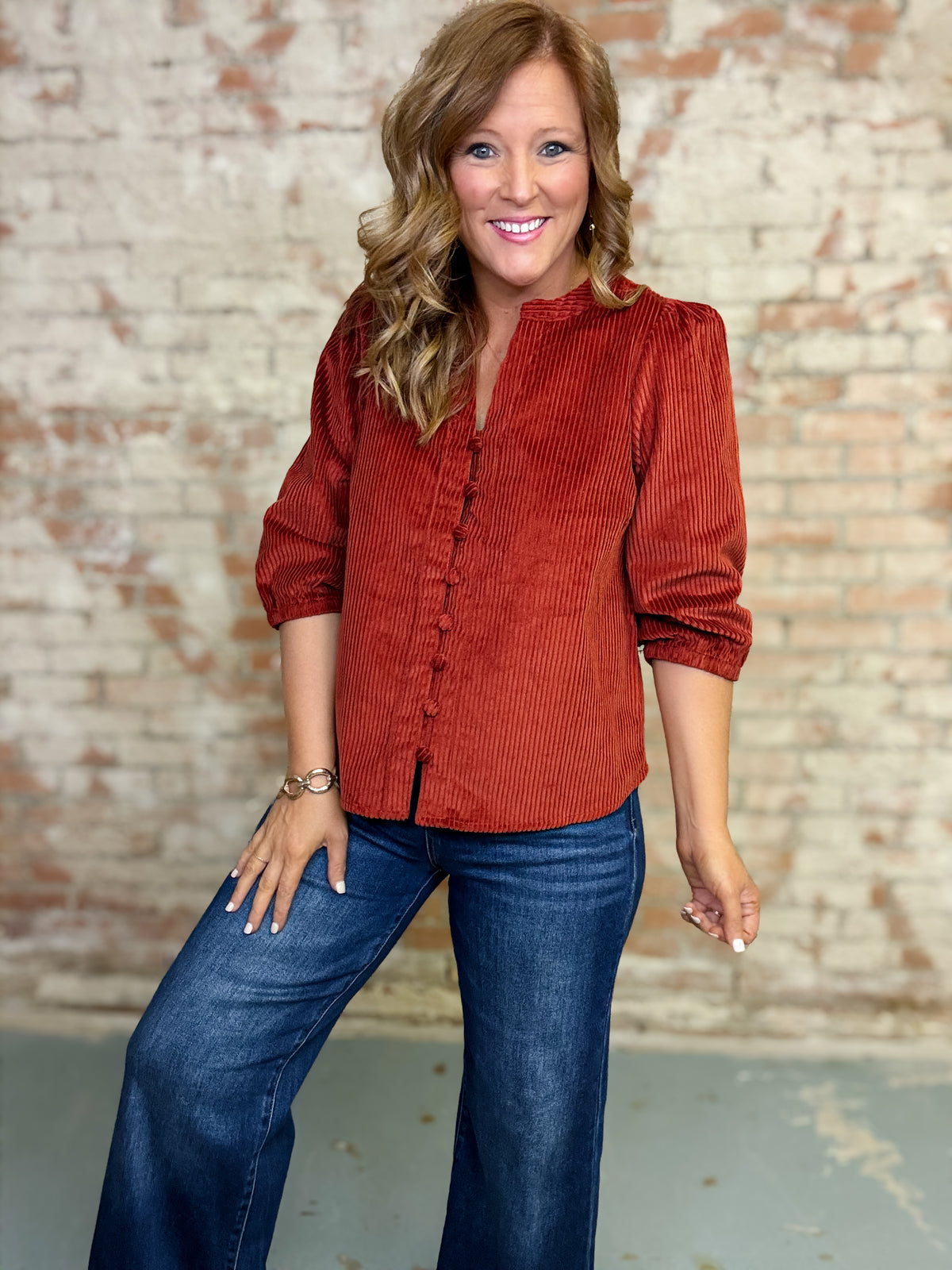 Marrion Corduroy Top