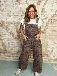Thelma Leopard Overalls