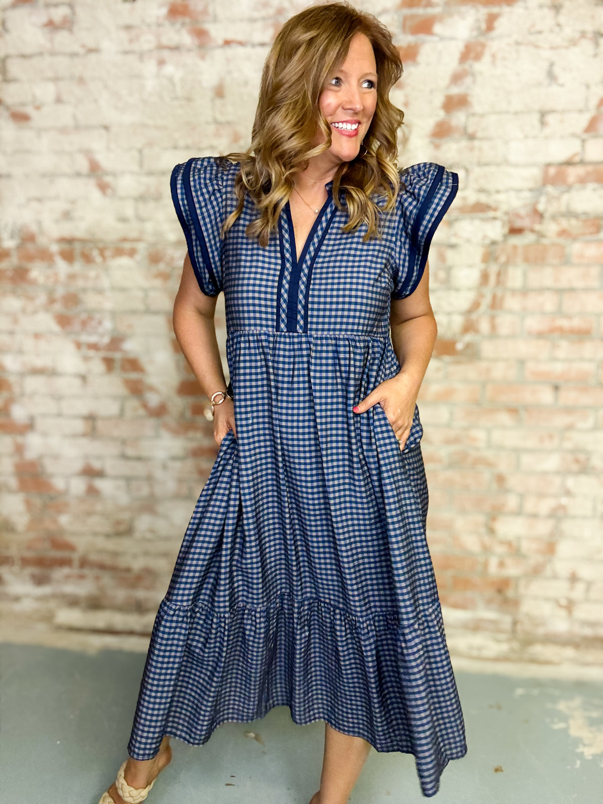 Julia Gingham Dress
