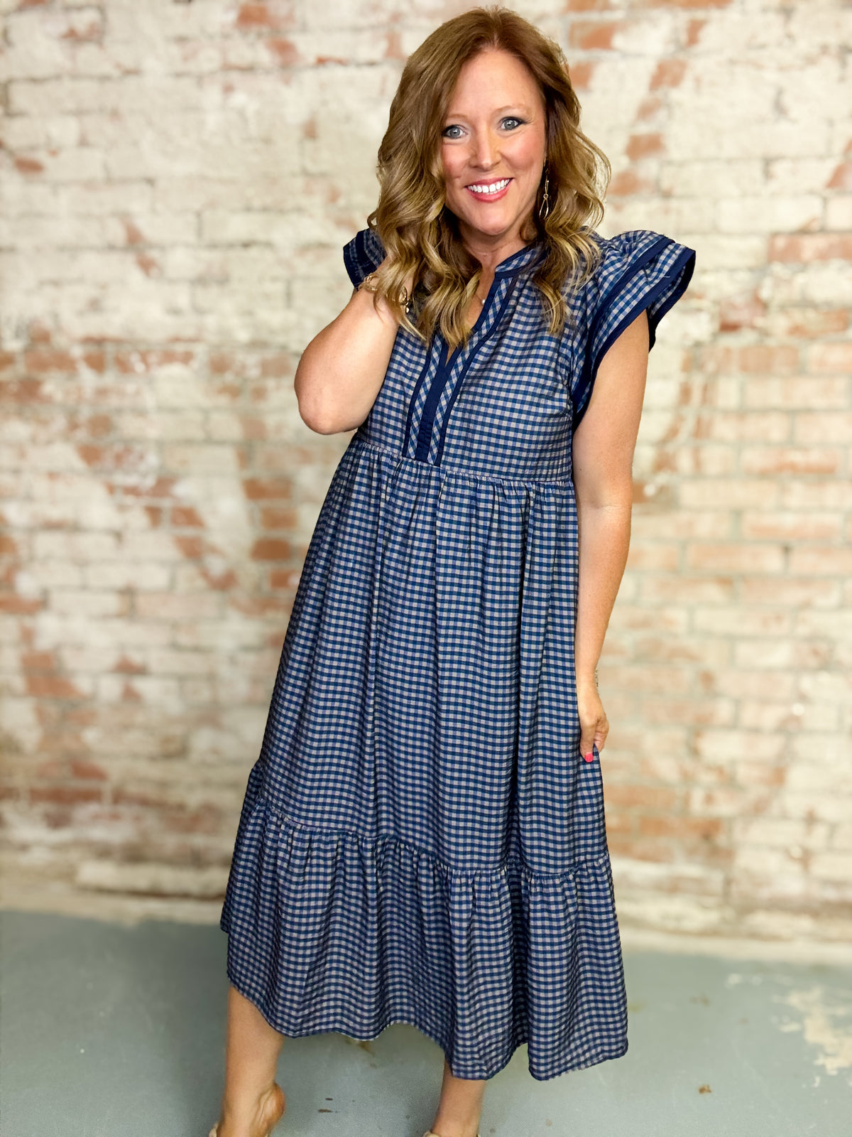 Julia Gingham Dress