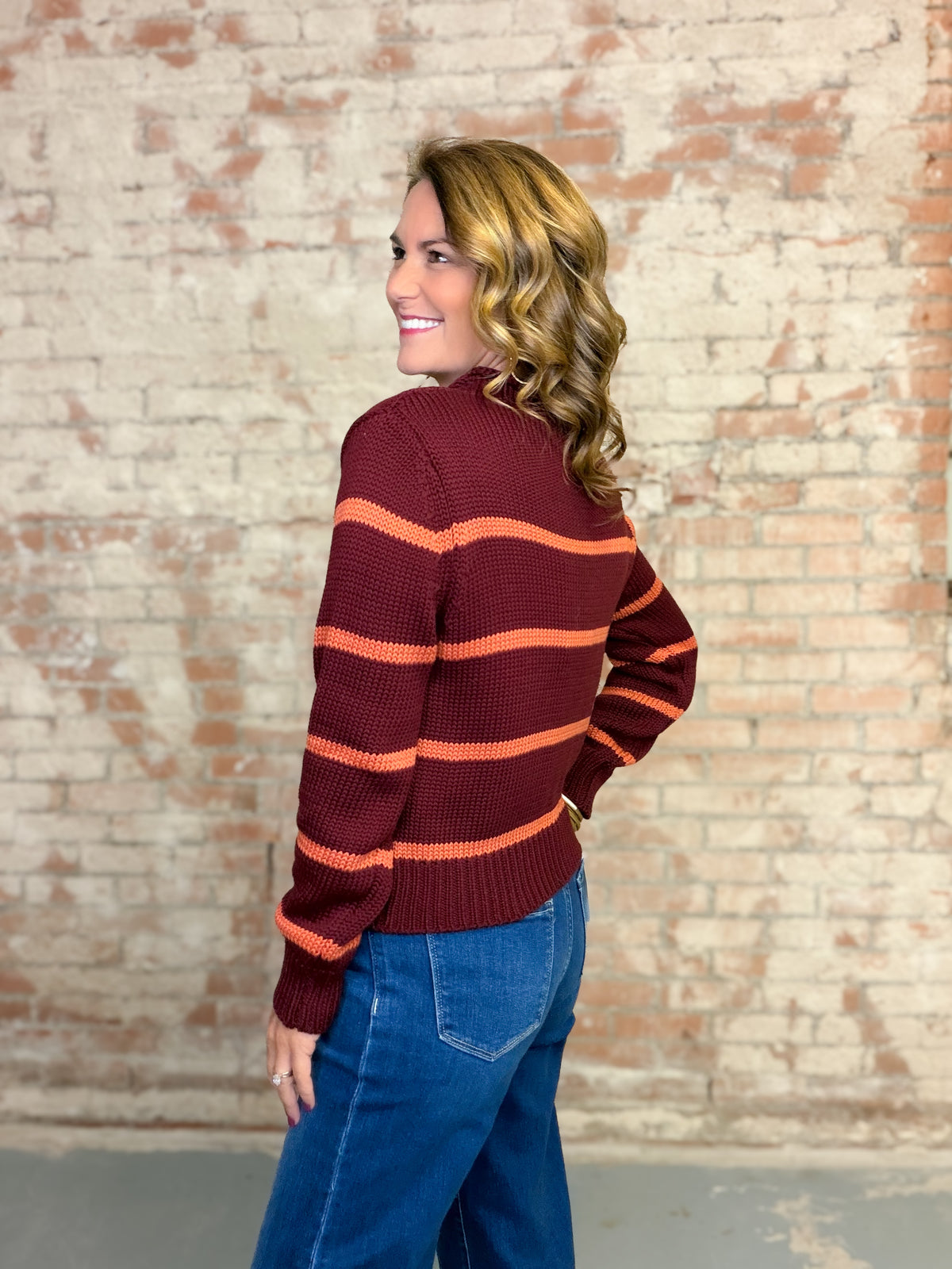Neil Stripe Sweater Top