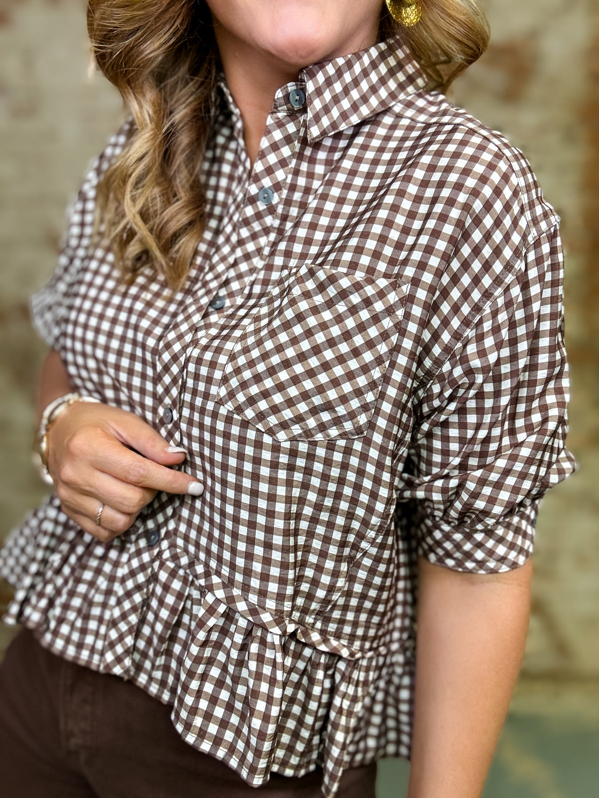 Brittney Peplum Top
