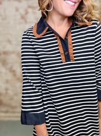 Danielle Stripe Shift Dress