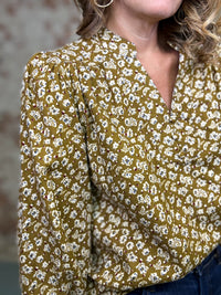Brenna Floral Corduroy Top