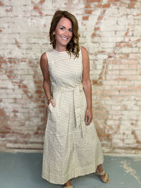 Wyatt Gingham Midi Dress