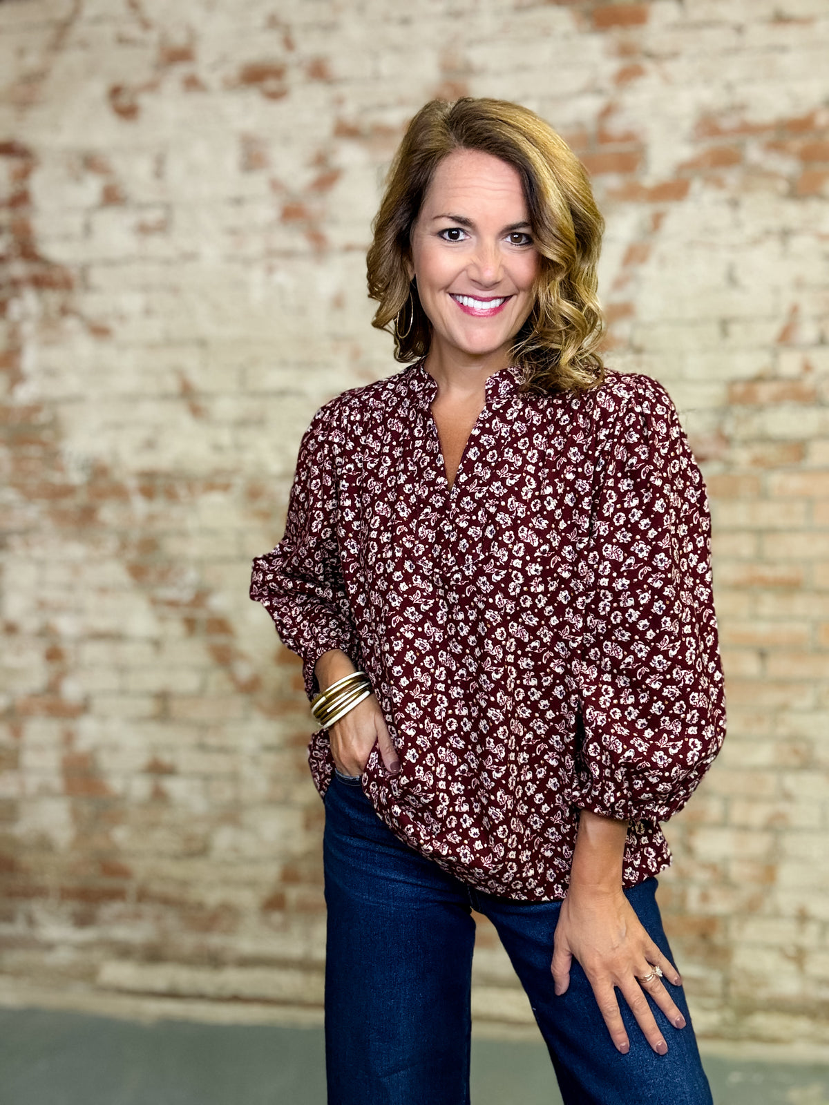 Kristy Floral Print Top