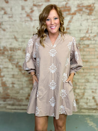 River Embroidered Dress