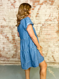 Elena Denim Babydoll Dress