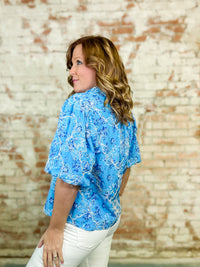 Jianna Embroidered Floral Top - FINAL SALE